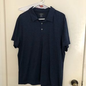 [Offer Now] NWOT Alfani Men Polos Shirt- Navy XL